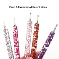 5Pcs/Set Ergonomics Nail Pen Acrylic Nail Painting Pen Creative Easy to Use Nails Designs Dual Ended Drawing Manicure Tools 2