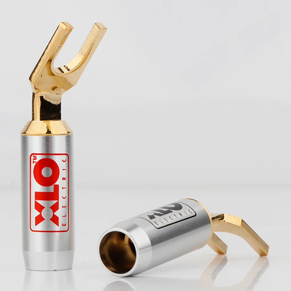 Hochwertiger SY1520 24k vergoldeter Y-Spaten-Lautsprecher-Kabelstecker mit 9,3 mm Außendurchmesser – Detail 5