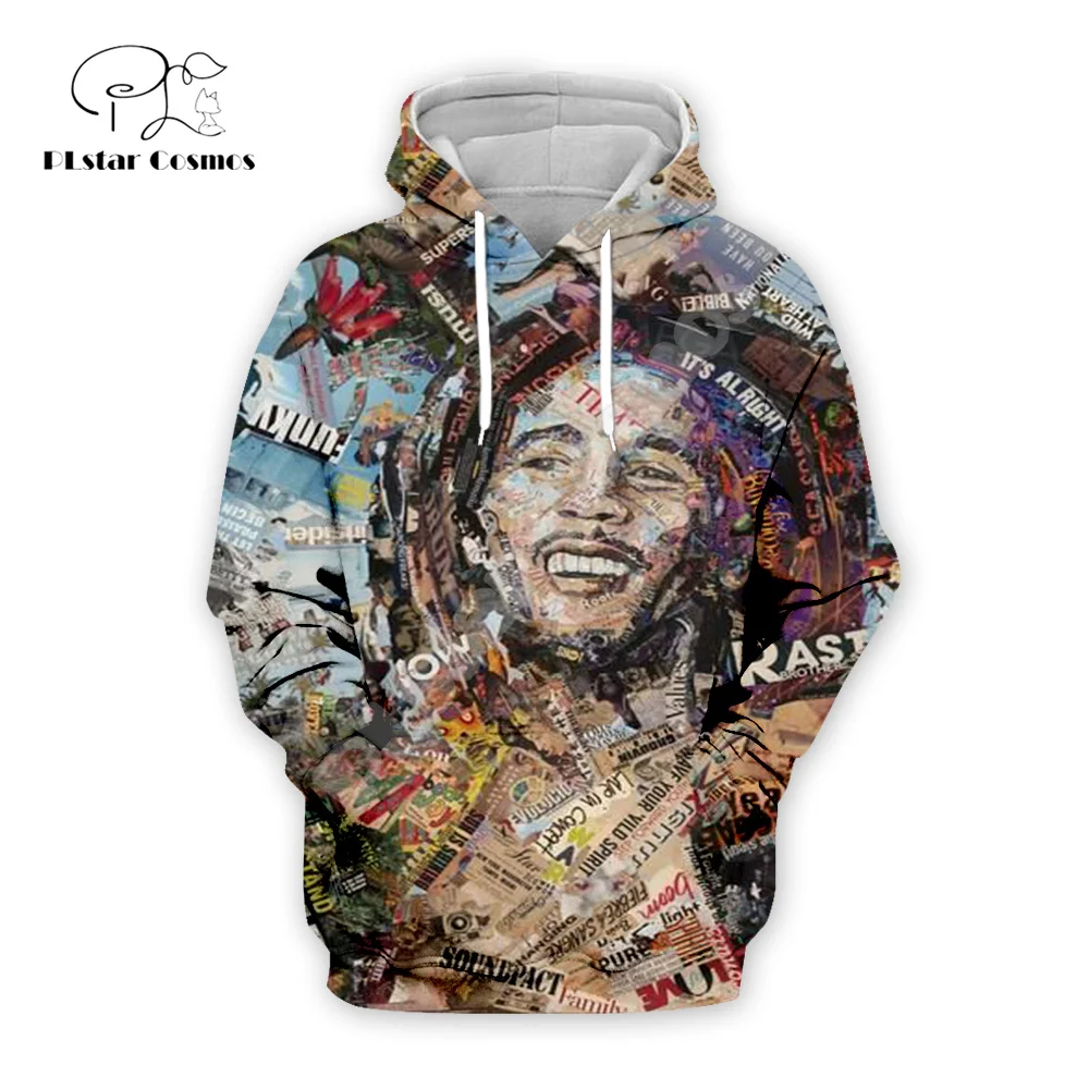 

NewFashion Bob Marley Reggae Musician Rastafari Lion Tattoo Vintage 3DPrint Men/Women Pullover Harajuku Casual Jacket Hoodies X1