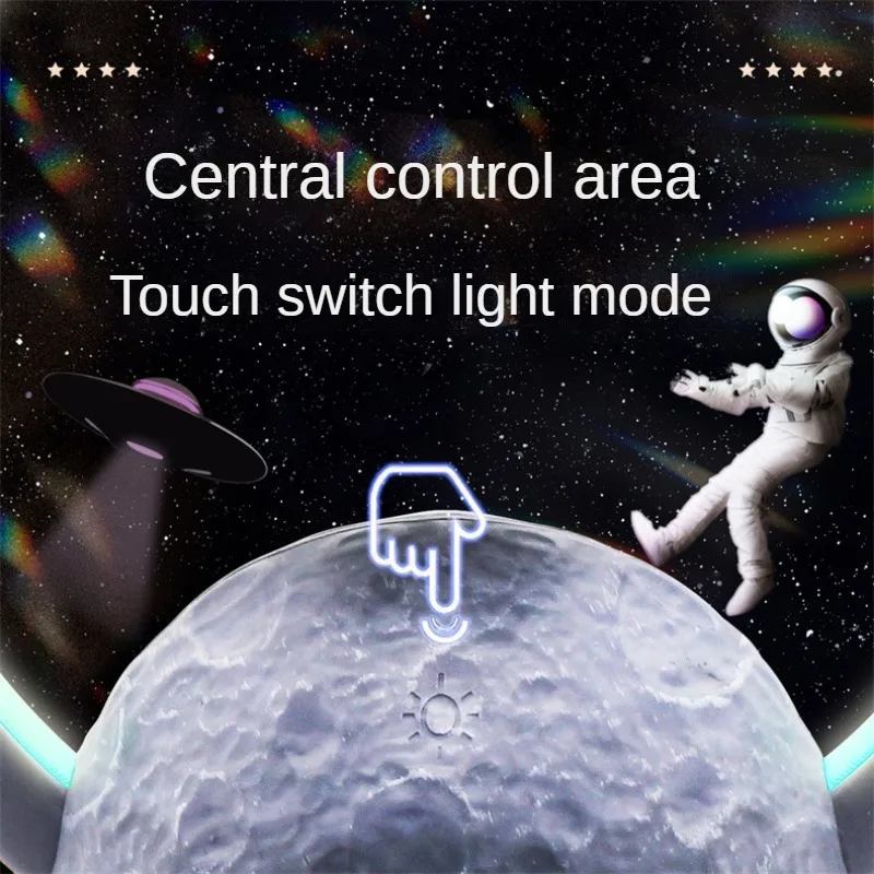 Magnetic Levitation Astronaut Lamp Figurine RGB LED Night Lamp With Wireless Bluetooth Speaker Floating Lamp Beside Table Decor