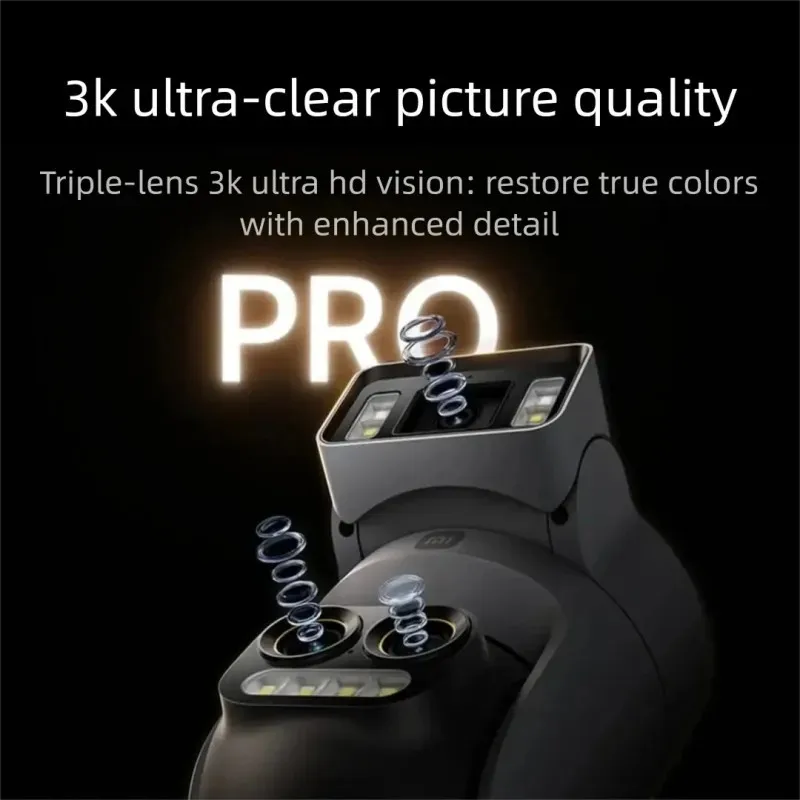 Nuova Telecamera Esterna Intelligente XiaoMi 4 Pro Edizione Zoom a Tripla Fotocamera, 360° ° Telecamera 5MP 3K, Zoom Ibrido 9x, IP66, Versione Cinese con Adattatore - immagine 2