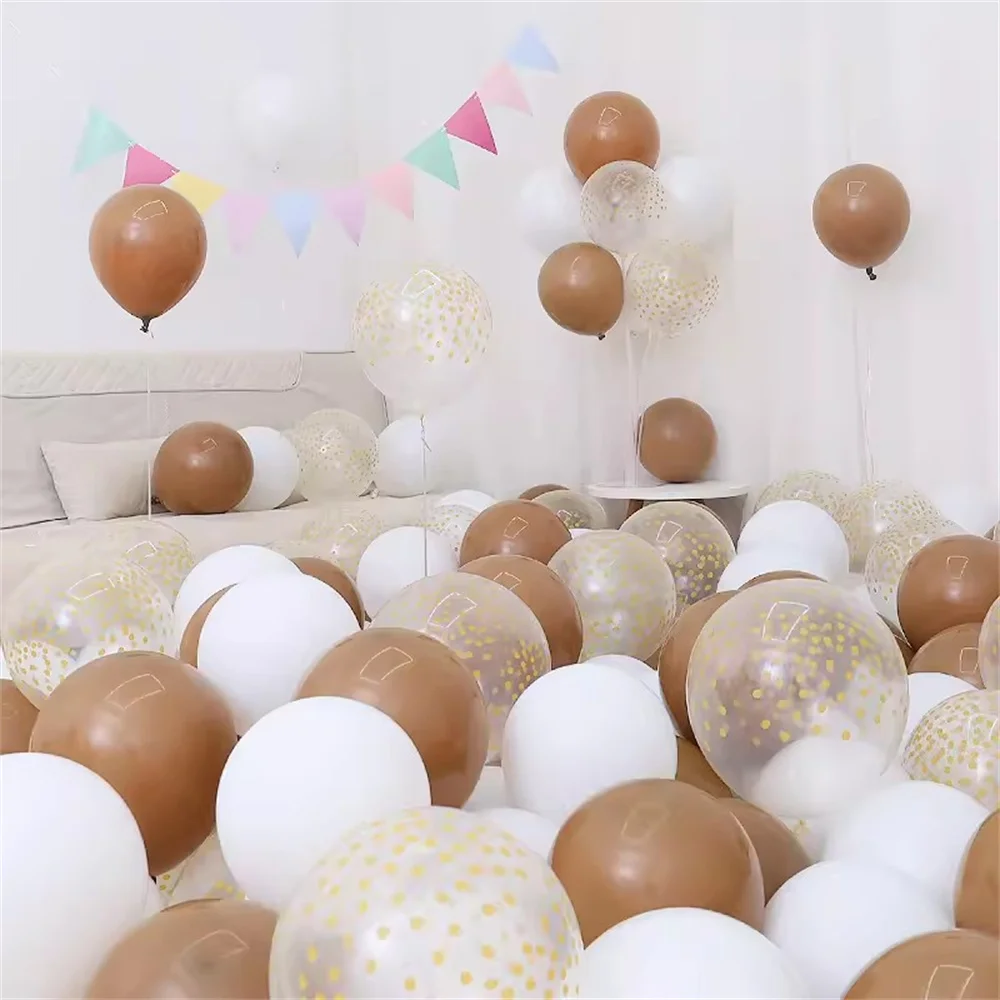 thumbnail image 1 of 15 globos de arena blanca, marrón y crema, color rosa mate y beige, para decoración de bodas, despedidas de soltera, fiestas de cumpleaños de bebés, 1 of 5