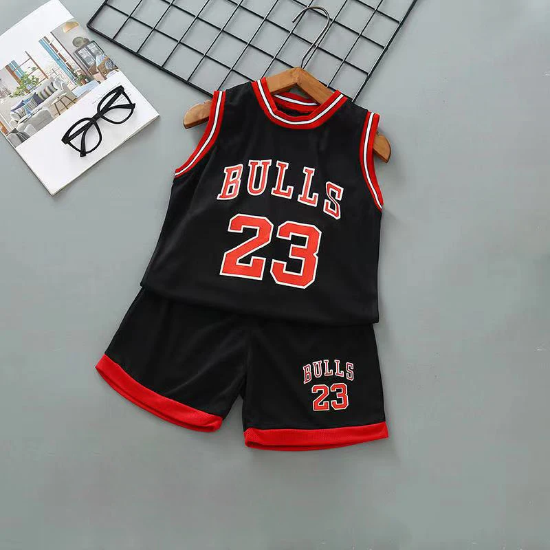 Summer Kids Baby Boys Girls Basketball Outfits Clothes Sport T