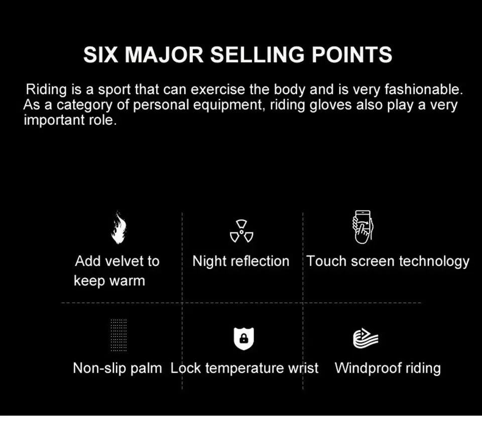 Description Picture 3 of itemWinter Fishing Men's Gloves Women Cycling Skiing Warm Anti-Slip Gloves for Sports Touch Screen Two Fingers Cut Outdoor Angling