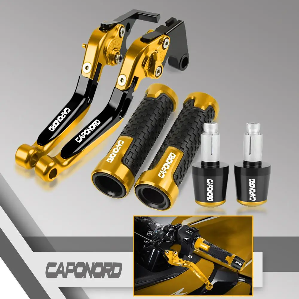 

FOR APRILIA CAPONORD 2002 - 2007 2006 2005 2004 2003 Motorcycle CNC Aluminum Brake Clutch Lever Handlebar Handle Grips End