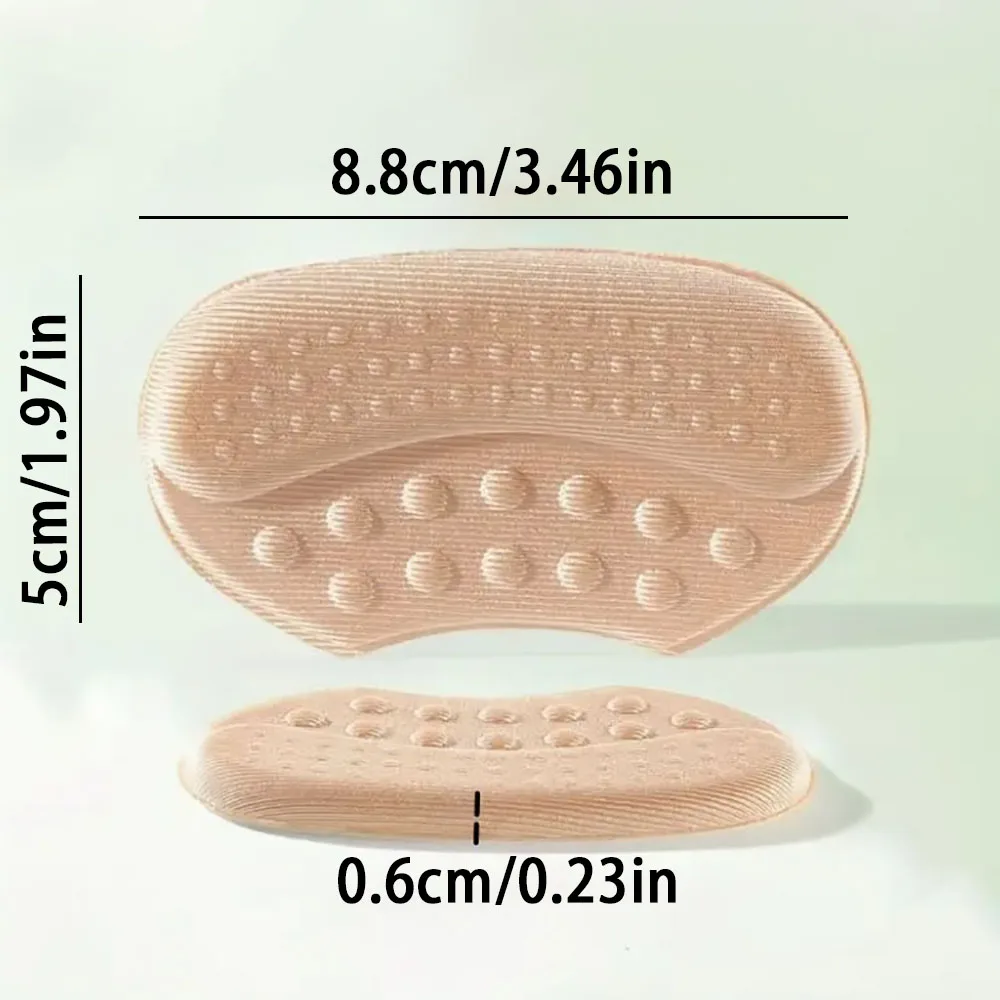 2/4pcs Shoes Heel Pad Insoles Patch Heel Pads Adjustable Size Pad Pain Relief Cushion Insert Insole Protector Stickers