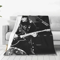 Tom Kaulitz Blankets Fleece Winter Pop-Rock Band Multi-function Lightweight Thin Throw Blankets for Sofa Couch Rug Piece 1
