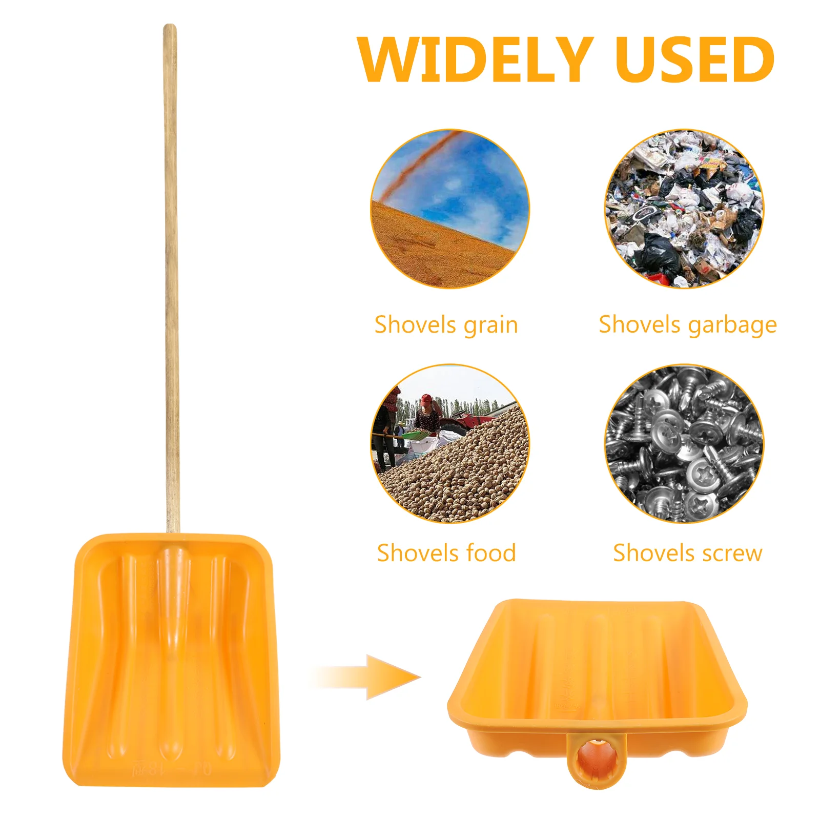 Plastic Shovel Head Replacement Snow Mud Removal Shovel Snow Dustpan Head Ash Scoop Ice Gardening windshield shovel snow shovel