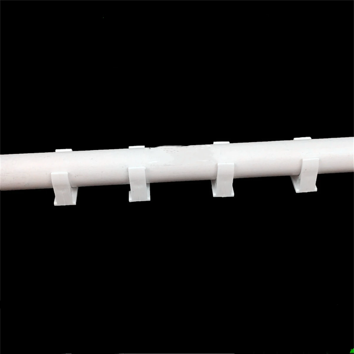 PVC Pipe U-Shape Clamp OD20/25/32/40/50mm Water Pipe Holder Plastic Lock Tube Fixed Snap Clip Home Docoration Fitting