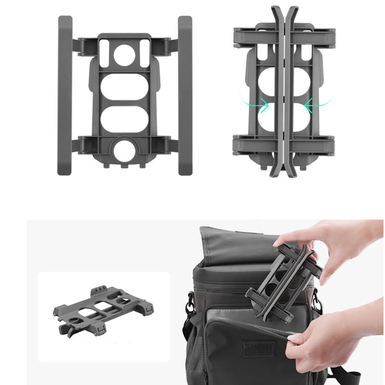 Train d'atterrissage pliable 33mm pour DJI Mavic 2 Pro/Zoom - ABS noir