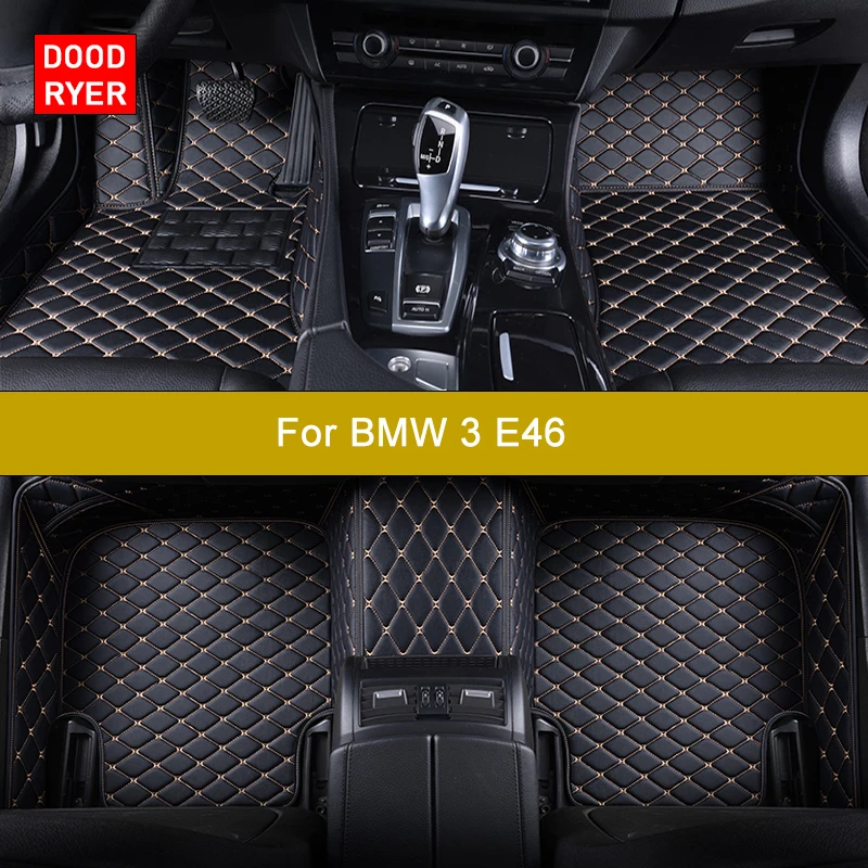 DOODRYER 맞춤형 자동차 바닥 매트, BMW 3ER E46 1997-2004 년 자동차 액세서리, 발 카펫