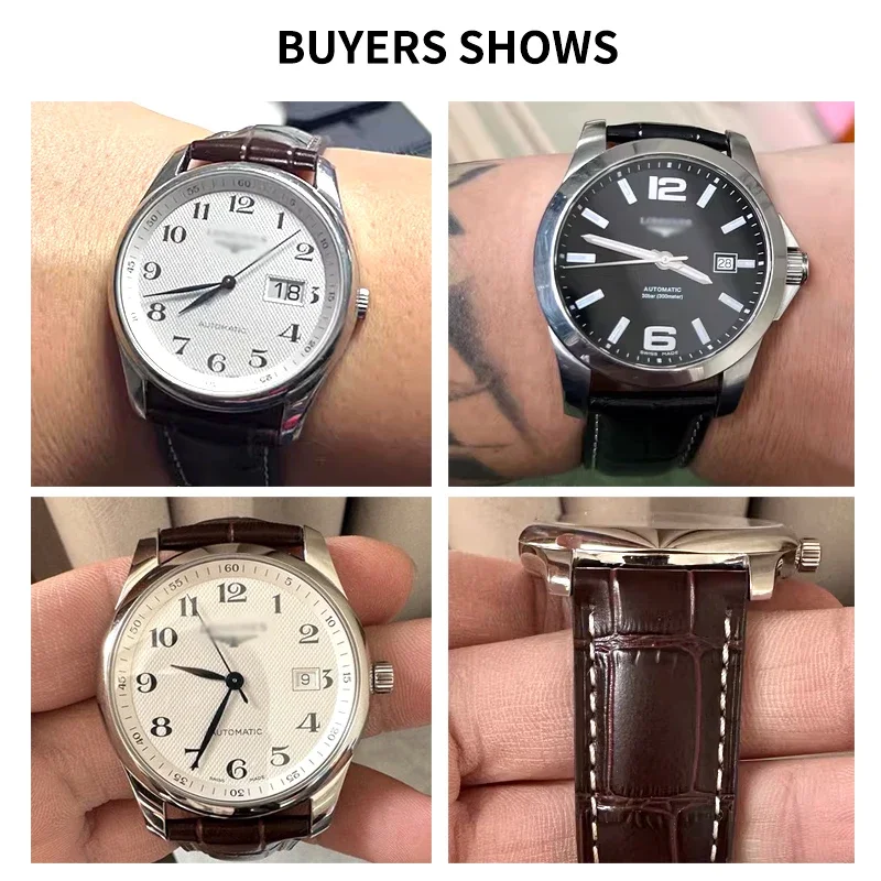 Premium Anti-Stain Easy-Clean Calfskin Leather Watch Strap