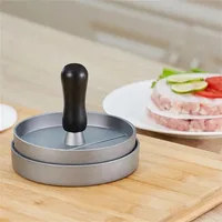 Presse à hamburgers antiadhésive, avec papier ciré, en aluminium, pour cuisine, barbecue, gril 4