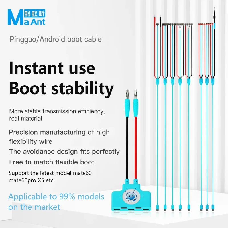 

MaAnt Boot Cable Power for IPhone 6-X 11 12 13 14 15 Pro Max Mobile Phone Android DC Power SupplyBoot Cable Repair Tools