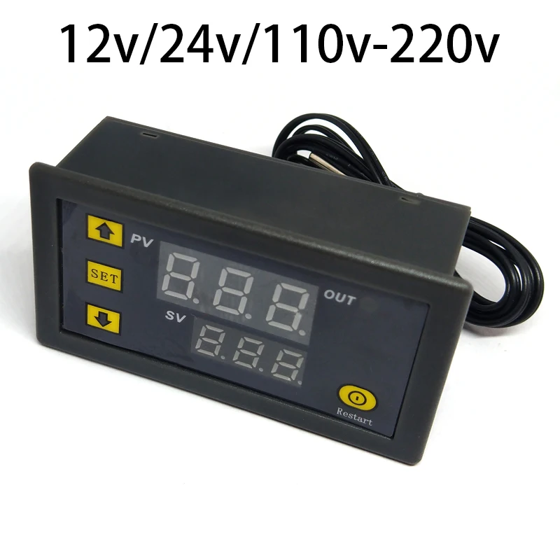 W3230 Mini cyfrowy Regulator temperatury 12V/24V/110V-220V termostat Regulator do kontroli grzania/chłodzenia termoregulator