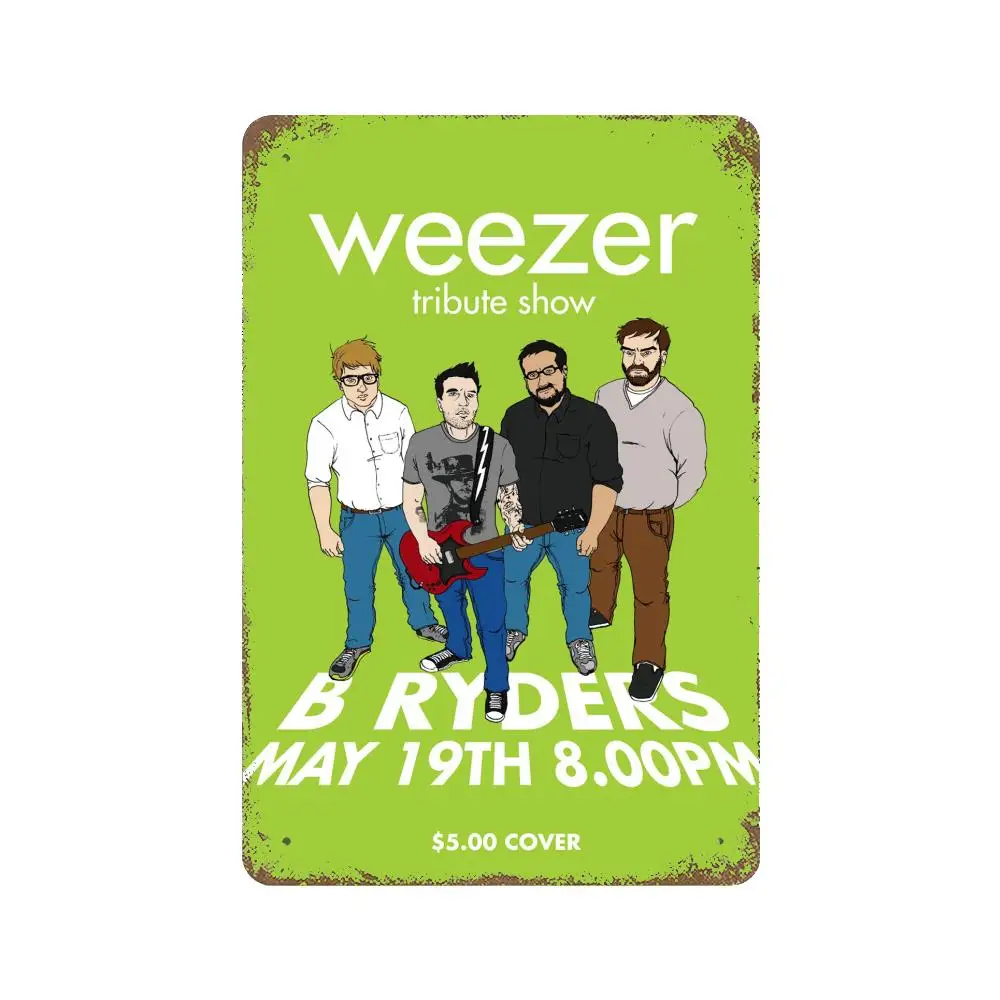 Weezer Pinkerton metal Decor Poster Vintage Tin Sign Metal Sign Decorative Plaque for Pub Bar Man Cave Club Wall Decoration