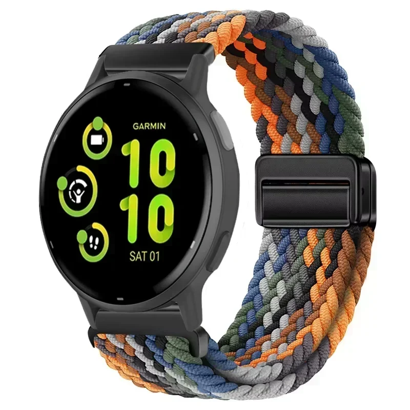 Braided Nylon Loop Strap with Magnetic Closure