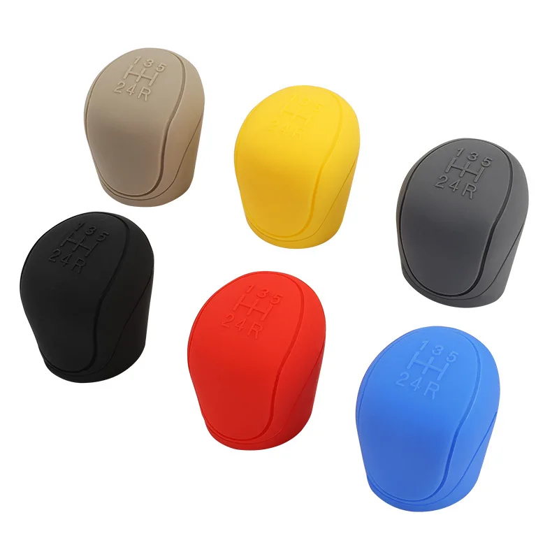

Car Silicone Gear Shift Knob Cover Gear Shift Non-Slip Grip Handle Protective Covers Manual 5 6-speed Car Interior Accessories