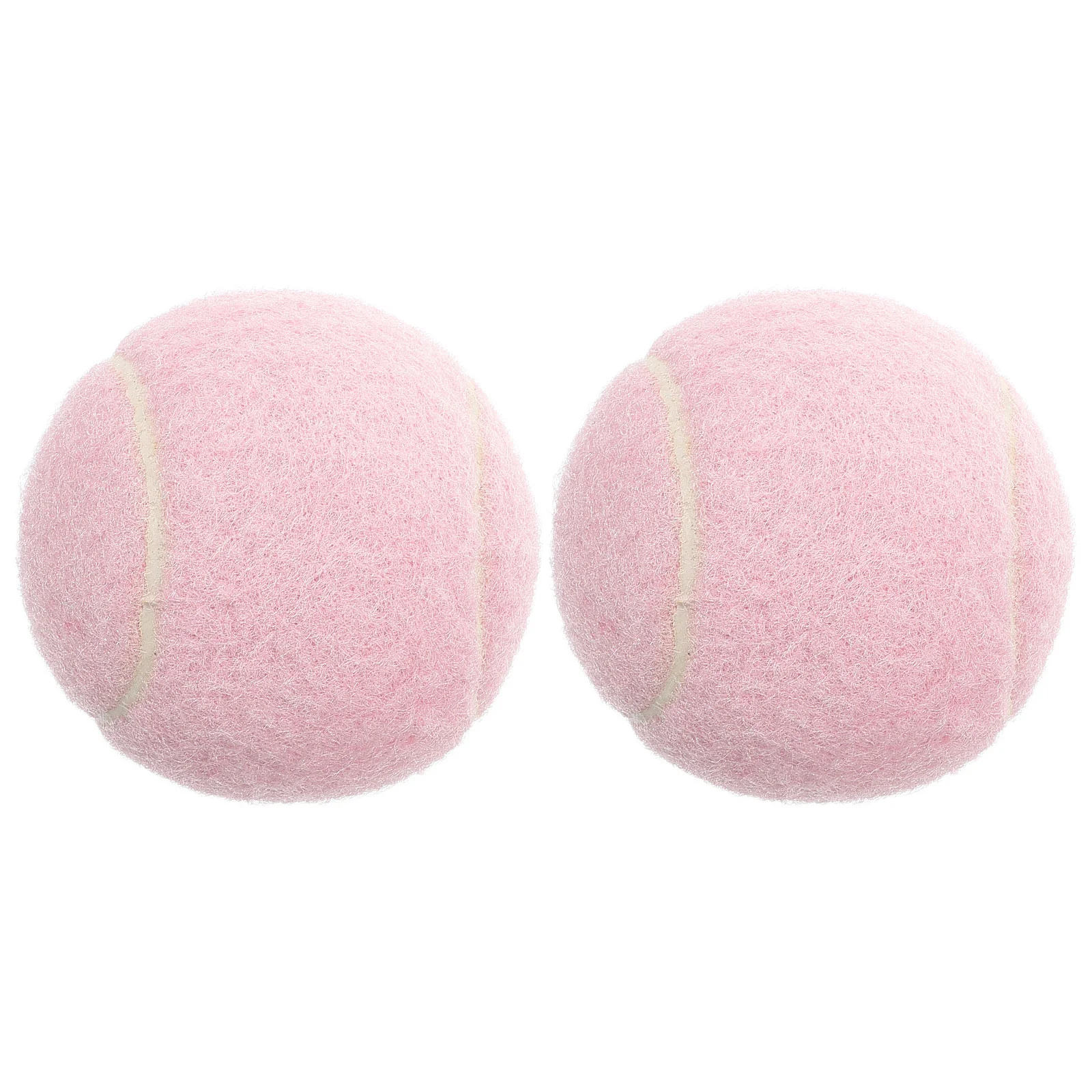

2 Pcs Tennis Toys Ball for Player Rubber Beginner Training Balls Playground Playful The Dog