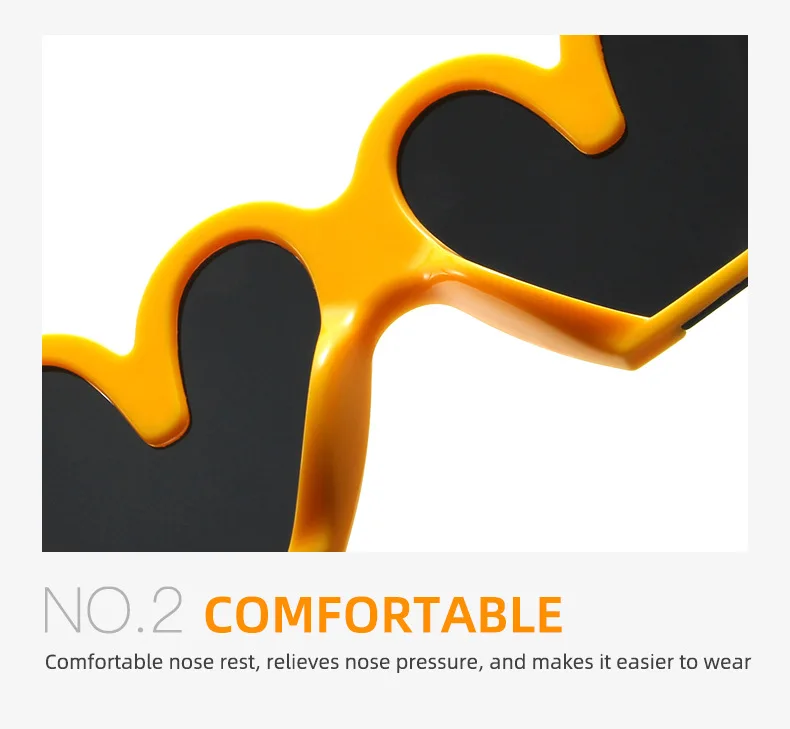 XJiea Heart Sunglasses For Women Fashion 2024 Designer Steampunk Trend Female Sun Glasses Part Lovel Eewear_voghion.com