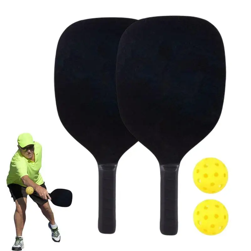 

Pickleball Paddles Set Honeycomb Rackets With 2 Balls Portable Racquet Carbon Fiber Pickleball Racket Gift Kit Indoor Outdoor