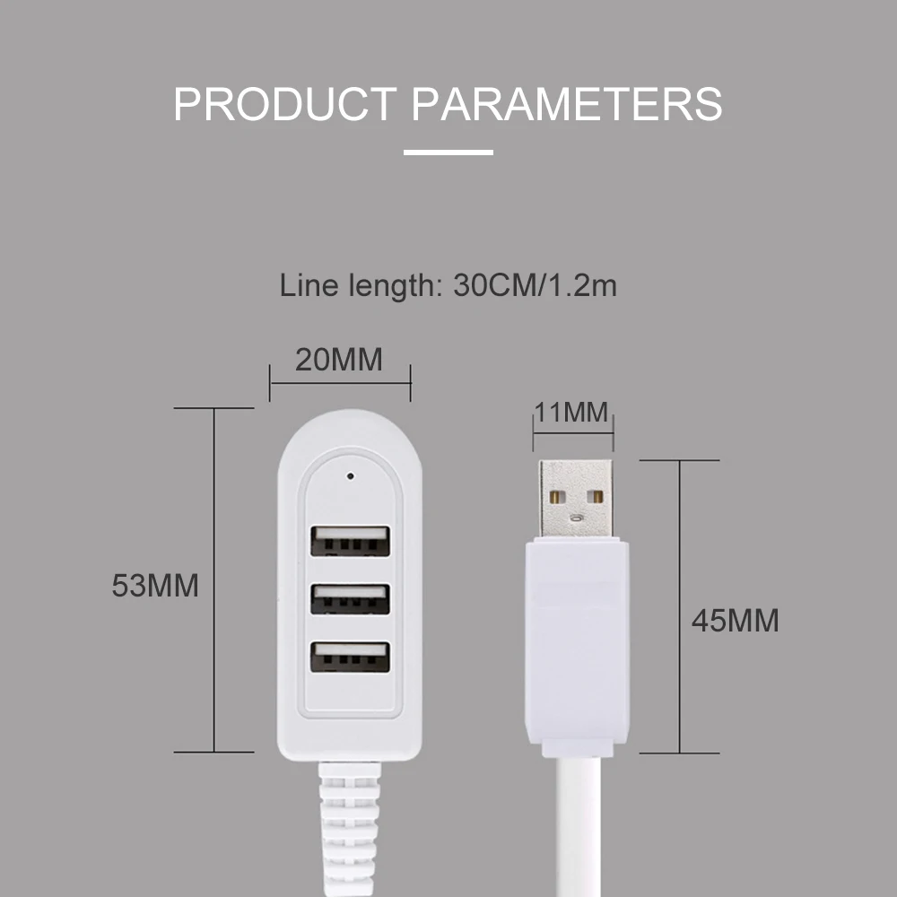 3-портов USB хъб, многофункционален 3A зарядно устройство, конвертор, удължителна линия, многопортов сплитер, конвертор, удължителна линия, кабел за данни