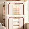 Visible Window Clothes Storage Bins Clothes Organizer with Durable Handle Wardrobe Sorting Storage Bucket Foldable 1