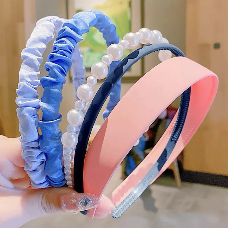 

New Multi-style Wave Resin All-match Scrub Hair Band Headband for Lady Child Girl Parent-child Hair Accessories Headwear