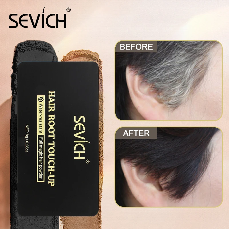 Unisex Hair Root Touch-up Hairline Powder 8g Waterproof Hair Shadow Powder Root Cover Up Concealer Care