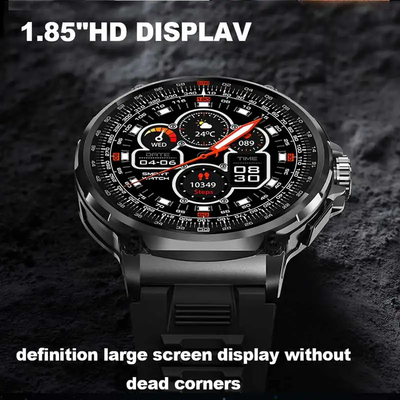 North Edge 1 85' Hd Display Smart Watch Men 710mah Large Battery Sports Fitness Tracker Heart Monitor Smartwatch For Ios Android, Alina Gadgets