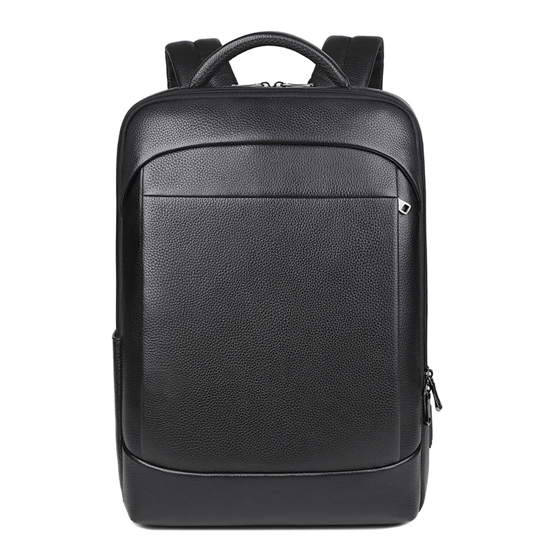 100% Genuine Leather Backpack For Men 15.6 Inch Laptop Backpack USB Charge Anti-Theft Waterproof Large Capacity Male Travel Bags 2