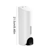 350ML Shower and Lotion Dispenser Waterproof Shampoo Shower Gel Container Wall Mount with Clear Window for Home Hotel Restaurant 6
