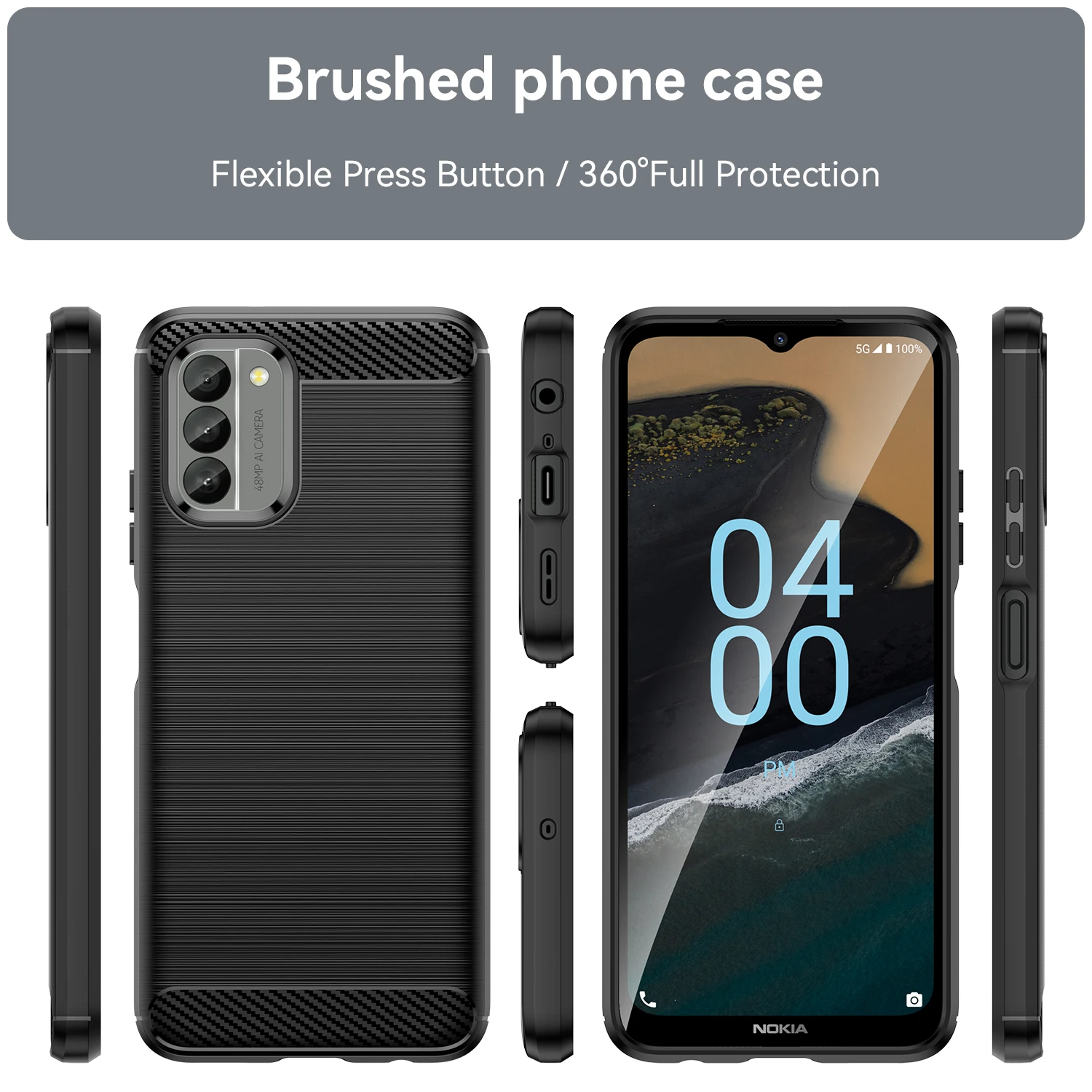 Carbon Fiber Texture Shockproof TPU Protective Case
