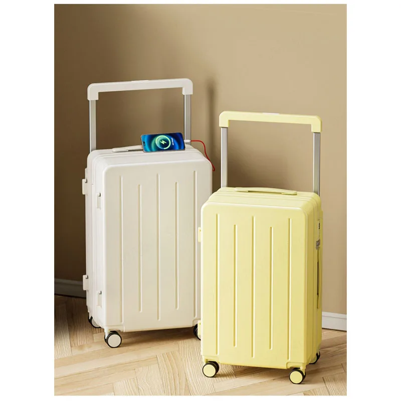 

Новый маленький ручной чемодан 20 дюймов, женский многофункциональный Дорожный чемодан на колесиках большой вместимости, с широким тяговым стержнем