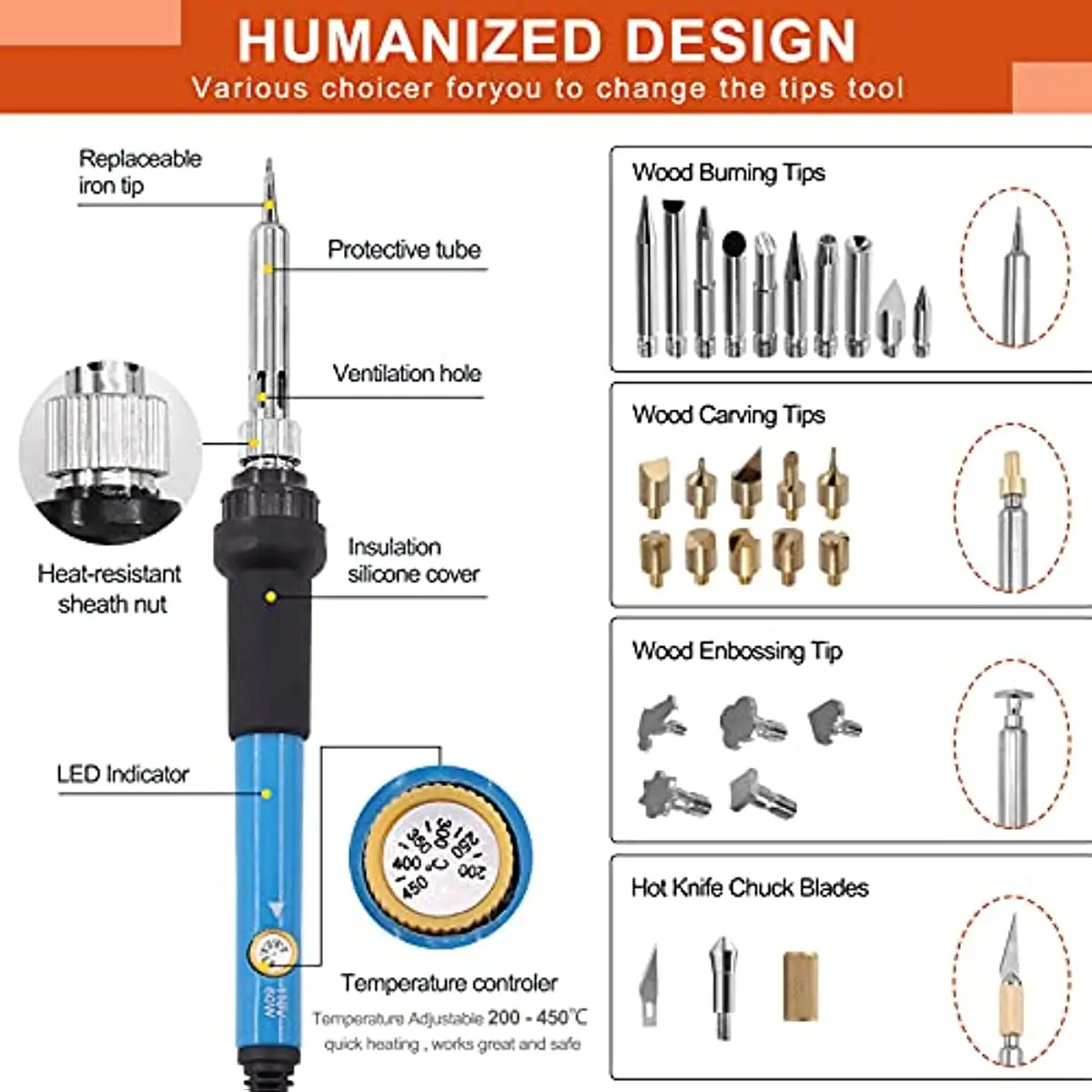 60W Electric Soldering Iron Set Temperature Adjustable soldering iron kit,electric soldering iron,soldering iron set,soldering iron