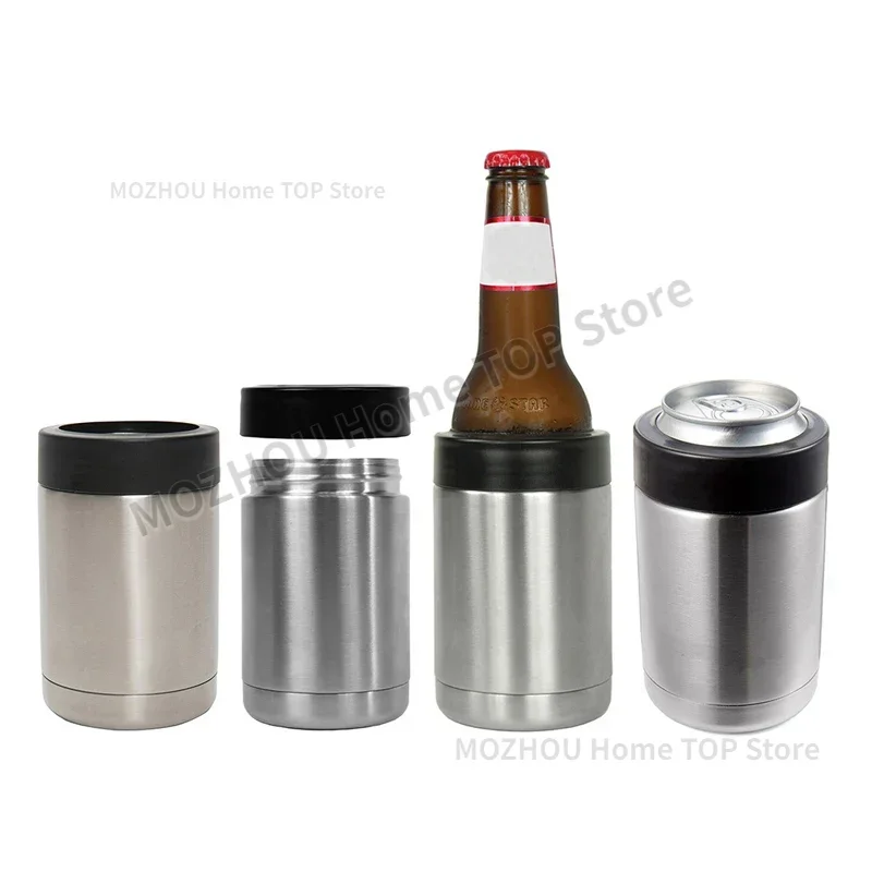16 OZ Stainless Steel Beer Bottle Cold Keeper Can/Bottle Holder Double Wall Vacuum Insulated Beer Bottle Cooler Bar Accessories beer bottle cooler drink cooler