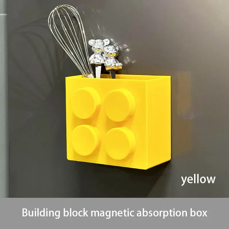 Magnetic wall-mounted narrow-edge kitchen straw, cling film storage box, refrigerator thumbnail 5