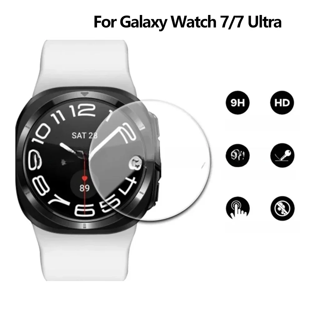 Screen protector Tempered Glass for Samsung Galaxy Watch 7/FE 40mm 44mm HD Screen Protector Film Anti-Scratch for Galaxy Watch 7 Ultra 47mm film
