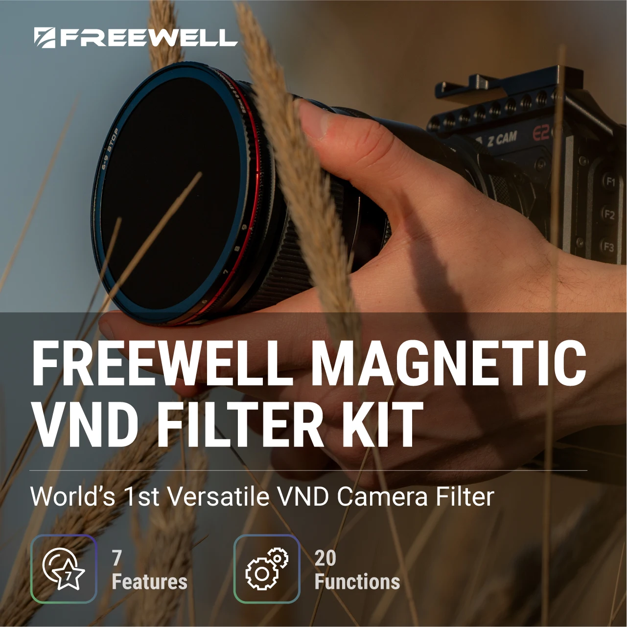 Freewell-Versatile Magnetic Filter System para Câmeras Digitais, Acessórios de Fotografia SLR, 62mm,67mm,72mm,77mm, ND variável VND