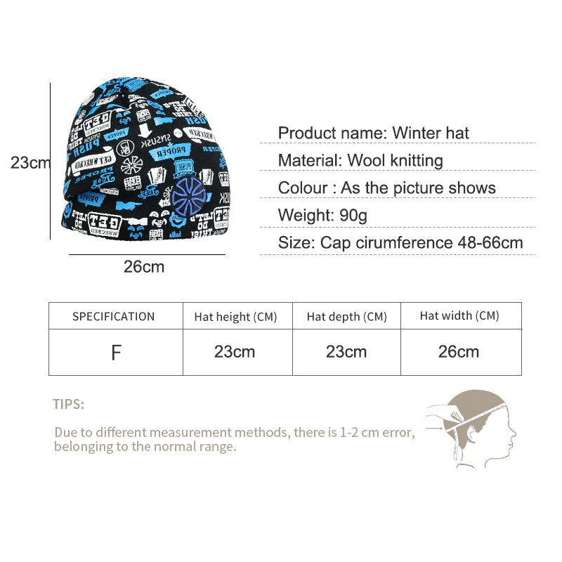 Mosodo Fashion Color Knitted Beanies Hat Winter Warm Ski Snowboard Hats Men Women Multicolor Caps Soft Elastic Cap Sport Bonnet