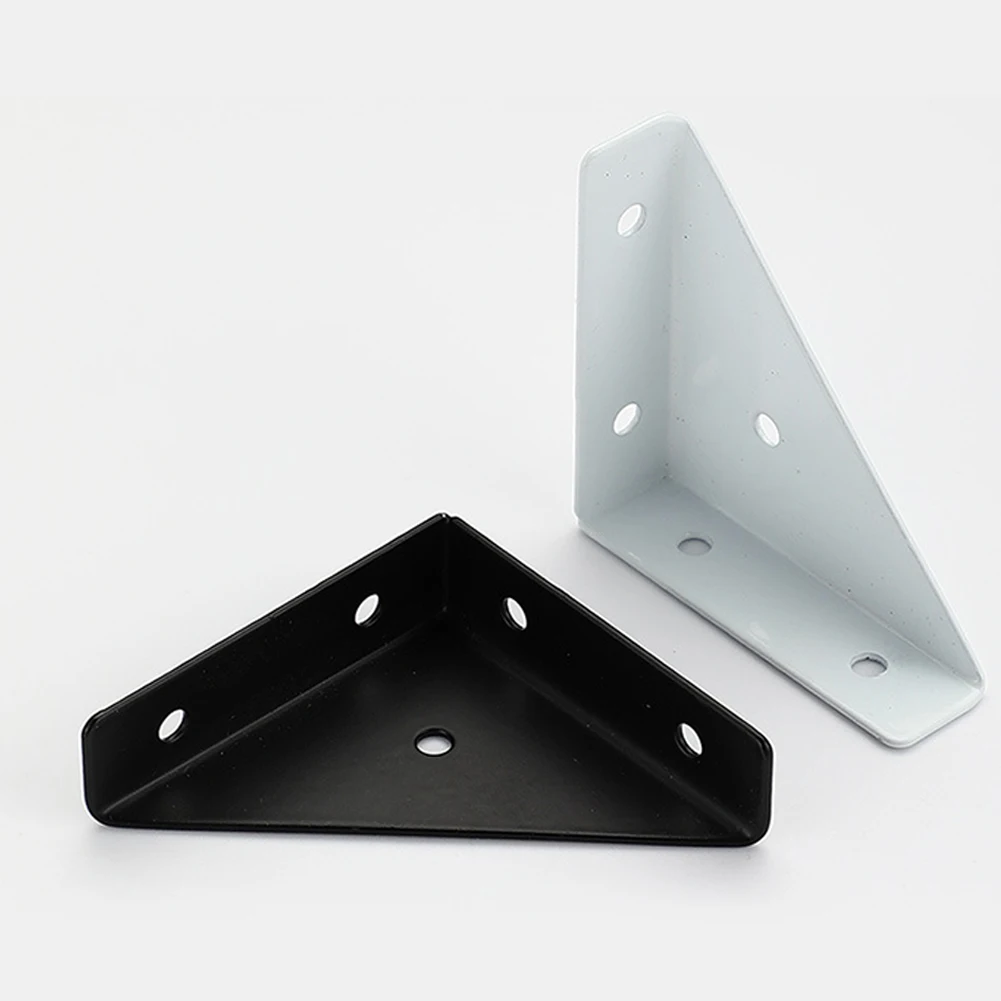 Description Picture 2 of item4PCS Heavy Iron Angle Corner Brackets Protector Right Angle Corner Stand  Furniture Hardware  For Holding Mounting Fixing