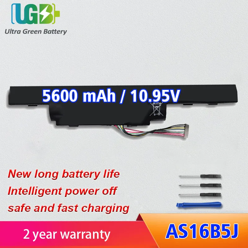 

UGB New AS16B5J AS16B8J Battery For Acer Aspire 15.6" inch E5-575G F15 E5-575G-53VG E5-575G-75MD E5-575G-5341 F5-573G