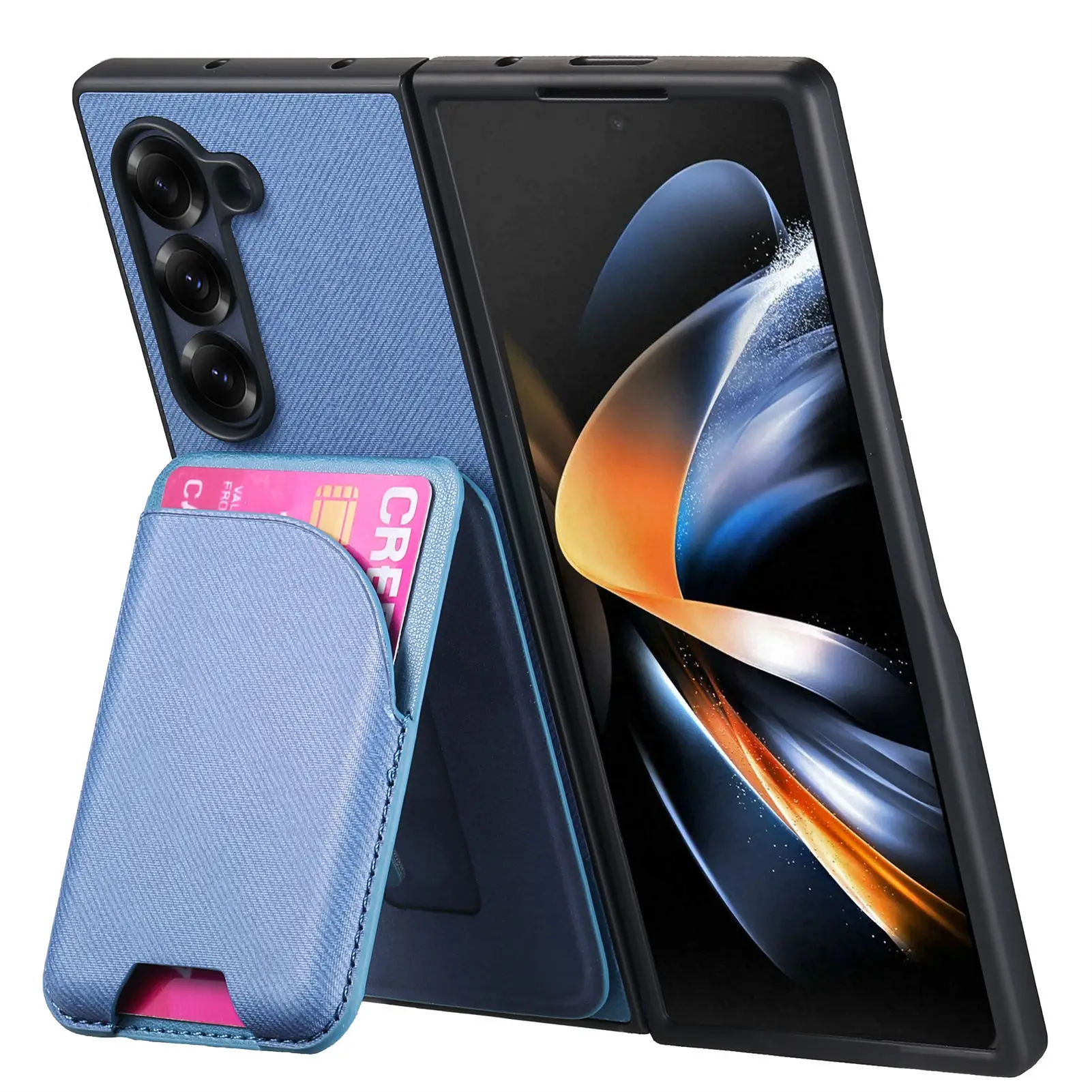 Detachable Magnetic Wallet Phone Case with Card Holder Cover