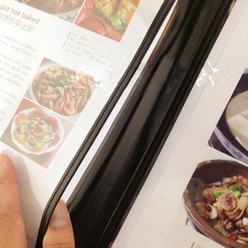 

2X Transparent Restaurant Menu Covers For A4 Size Book Style Cafe Bar 6 Pages 12 View