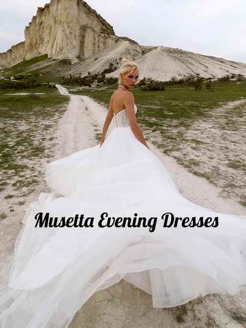 Musetta 럭셔리 레이스 스팽글 웨딩 드레스
