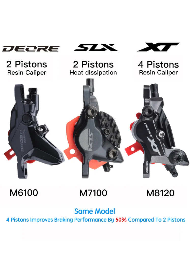Bicycle Disc Brake Pads SHIMANO M6100 M7100 M8100 M8120 MTB Bicycle HYDRAULIC DISC BRAKES Pads 2 4 PISTON Front Rear Mountain Bike Deore XT SLX