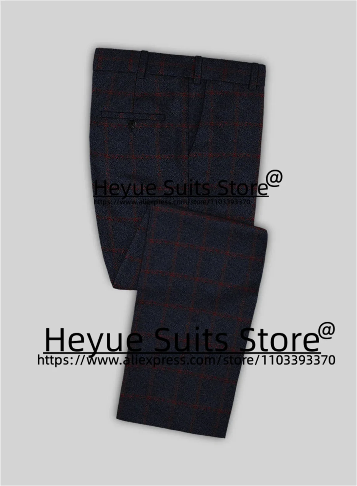 Luxuly Plaid Wedding Suits For Men Slim Fit Notched Lapel Groom Formal Tuxedos 3 Pieces Sets Classic Male Blazer Costume Homme