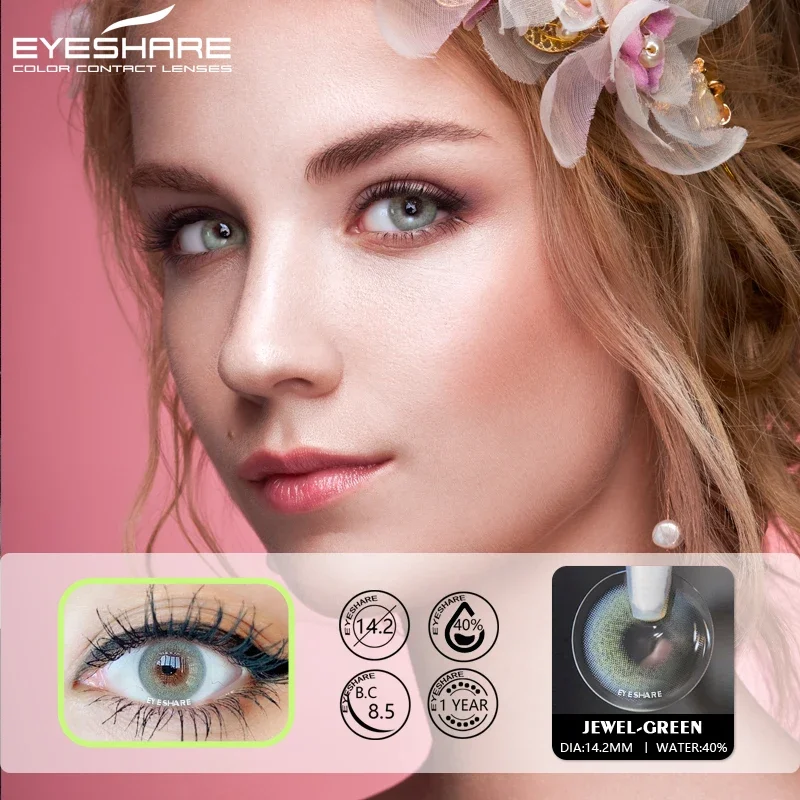 Cheap Eyeshare Yearly 1pair Colored Contact Lens For Eyes Twinkle