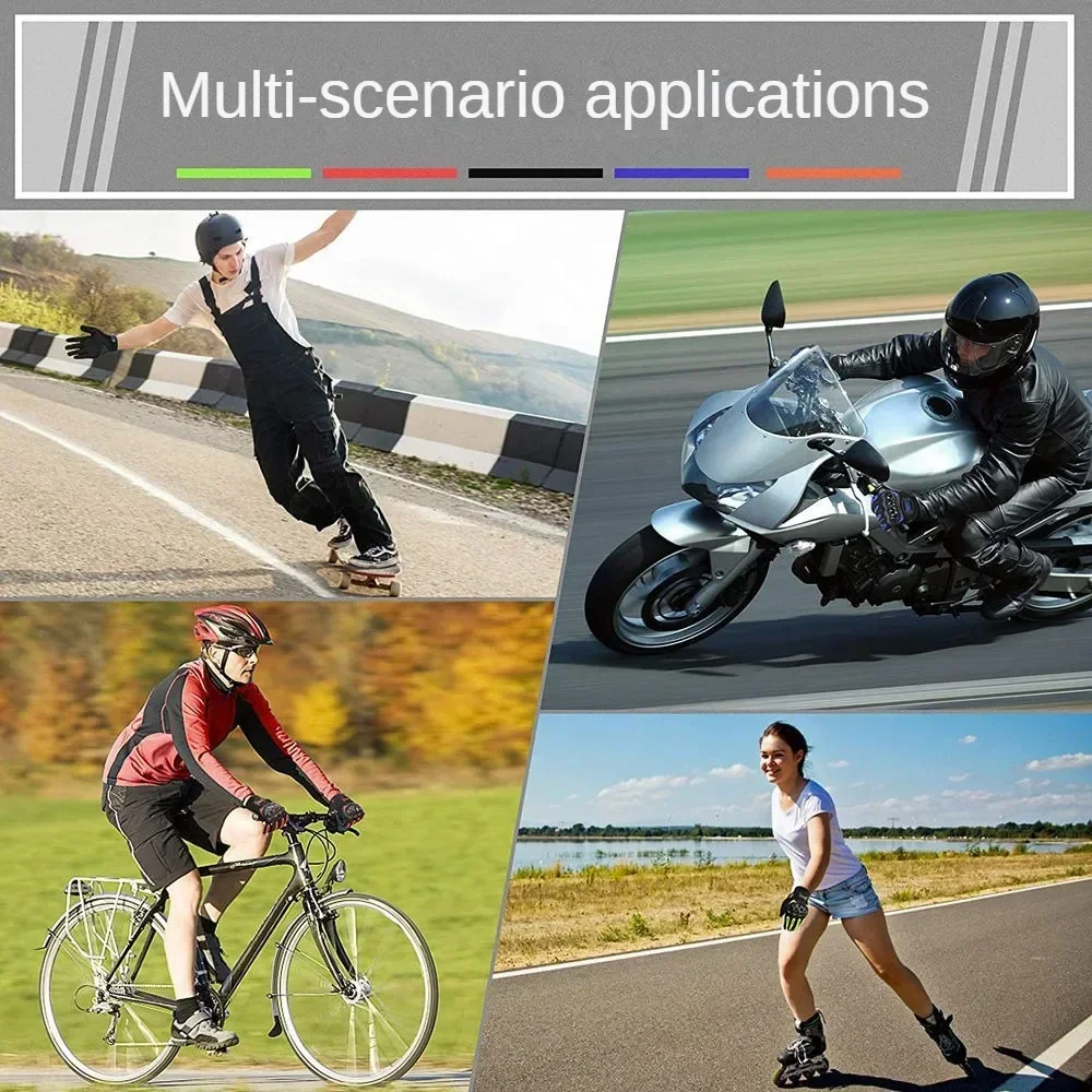 Breathable Summer Motorcycle Riding Gloves with Hard Knuckle Protection and Touchscreen Capability