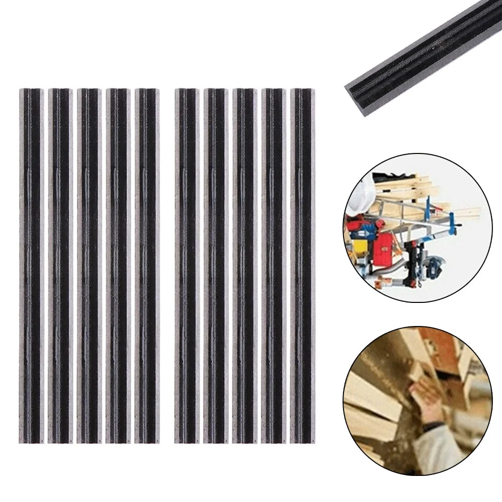 Lames de raboteuse en carbure de 82mm, pour couper des bois dur et doux, planche de contreplaqué, pièces de machines électriques pour le travail du bois, outils et accessoires, 10 pièces